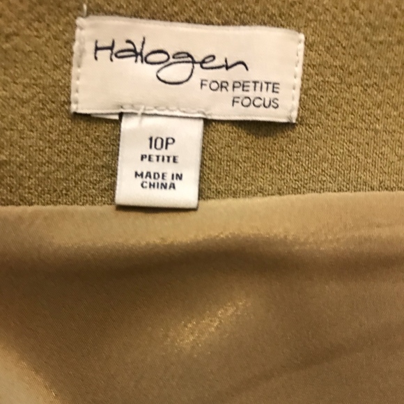 Halogen Skirt- Olive- Size 10P - Picture 3 of 3